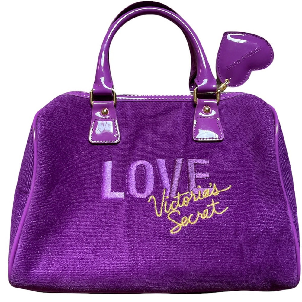 Victoria’s Secret Limited Edition Purple Tote style Velour bag